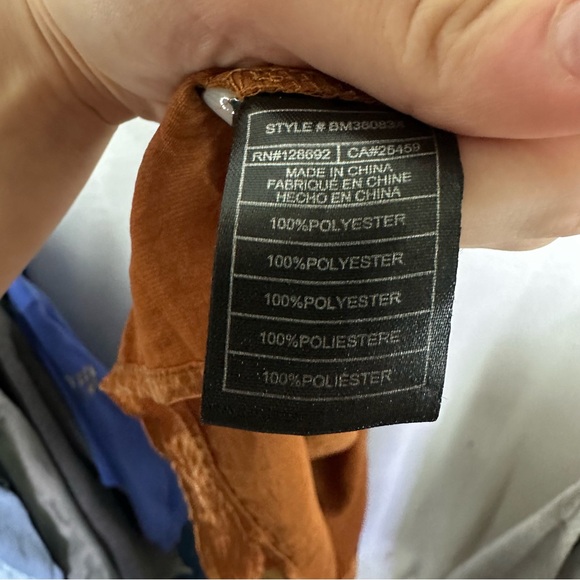 Steve Madden Satin Tie Waist Midi Shirt Dress Tori Mocha Bisque Size 14 - Picture 5 of 10